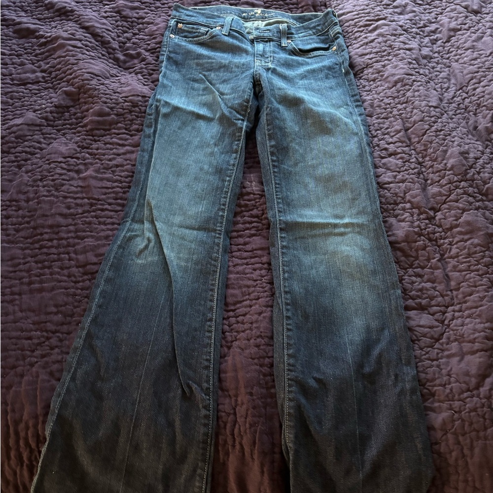 Vintage 7 for all mankind Dark Blue Flare Jeans